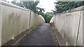 Footbridge over the railway near Manchester Airport