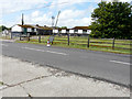 Derelict-looking chicken sheds, Plurenden Road