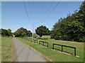 TL0652 : Electricity Wires & Pylon in Mowsbury Park by Geographer
