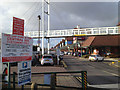 Central Six retail park beyond a footbridge, Coventry