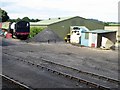 TG1142 : Approaching Weybourne Sheds and Yard, North Norfolk Railway by David Dixon