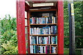 Inside the telephone box, Lower Farringdon