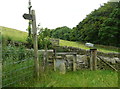 Difficult stile on Sowerby Bridge FP100A at Upper Field House Lane