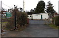 ST3390 : Bowling green pavilion and allotments entrance, Caerleon by Jaggery