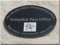 Sanquhar Post Office Plaque