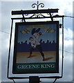 Sign for the Wrestlers pub, Langford