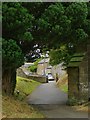 Path from Tillington churchyard to the village street