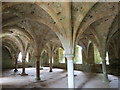 TQ7415 : Battle  Abbey  vaulted  room  below  the  dormitory by Martin Dawes