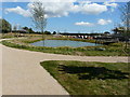 Ornamental lake, Finberry housing estate