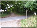 TQ0619 : Footpath crosses Broomers Hill Lane by Shazz