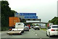 Junction 20 sign on the M6