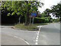 Station Road, Bentley at the Grove Road junction