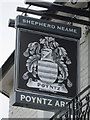 TQ1468 : Poyntz Arms sign by Oast House Archive