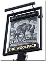 TQ2559 : The Woolpack sign by Oast House Archive