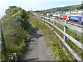 Lorries queuing on the A20