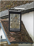 TM2863 : White Horse Public House sign by Geographer