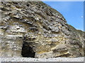 Cliffs, cave and kittiwakes at Marsden Bay