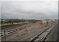 View from a Bristol-Cardiff train - new depot near Bristol Parkway