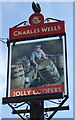 Sign for the Jolly Coopers, Wardhedges