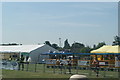 View of the wind turbine at Dagenham Ford from Old Dagenham Park