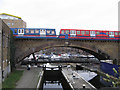 Limehouse lock and DLR viaduct