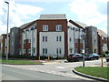 New housing on Newport Road (A5130), Broughton