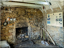 NH7763 : Interior of the Bothy, Eathie Fishing Station by Julian Paren