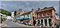 Great Malvern: Businesses in Church Street  leading to Bellevue Terrace