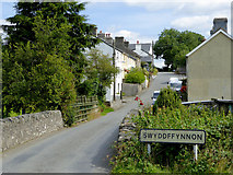 SN6966 : Entering Swyddffynnon from the west, Ceredigion by Roger  D Kidd
