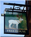 Sign for the White Hart Hotel, Shefford