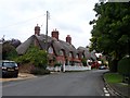 Cottages and the Pure Fleece pub, Adstock