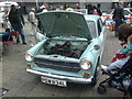 View of an Austin 1100 police car in Romford Market