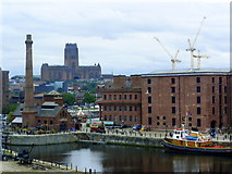 SJ3389 : View from the Museum of Liverpool by pam fray
