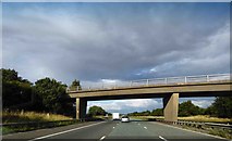 TA0008 : Farm access bridge over M180 motorway near Brigg by Steve  Fareham