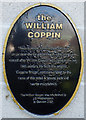 Plaque outside the William Coppin