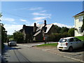 Houses in Grosmont, and the road to Abergavenny