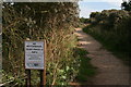 TF4888 : Crook Bank carpark path to the sea: no motorbikes, quad bikes or 4 x 4s by Chris