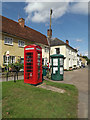 Telephone Box & Debenham Village Notice Board