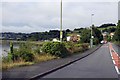 Llanrwst Road runs alongside the Afon Conwy