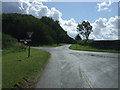 Rural road junction with Newton Lane