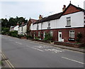 Usk houses alongside the A472 north of Usk Bridge