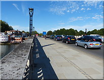 TQ1568 : Hampton Court Bridge crossing the River Thames by Mat Fascione