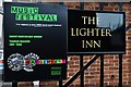 Topsham: The Lighter Inn information board