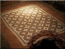 SP0513 : Mosaic, Chedworth Roman Villa by Derek Harper