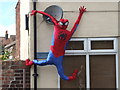 TA2270 : Spiderman scarecrow on High Street, Flamborough by JThomas