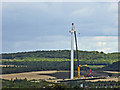 SE4206 : Wind turbine 1 of 3 being erected near Little Houghton by Steve  Fareham