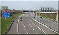 SK0306 : West on the M6 Toll motorway by Chasewater Country Park by Robin Stott