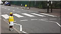 Pedestrian crossing in Clarendon Park Road