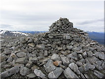 NN4778 : Summit cairn on Beinn a' Chlachair by Colin Park