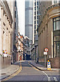 Saturday in the City, 1983: Old Broad Street from Throgmorton Street